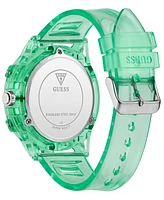 Guess Men's Multi-Function Green Rubber Watch, 48mm