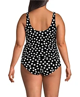 Lands' End Plus Side Tie Tankini Top