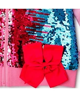JoJo Siwa Girls Sequin Zip Up Bomber Jacket