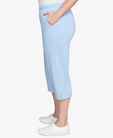 Ruby Rd. Plus Elastic Waist Pull-On French Terry Capri Pants