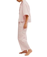 Free People Women's Summer Sleeper Cotton Short-Sleeve Pajama Set