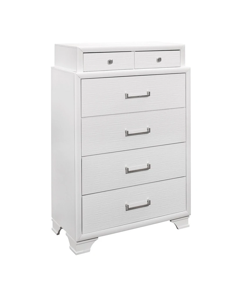 Modern 6-Drawer Chest for Bedroom Closet or Guest Room