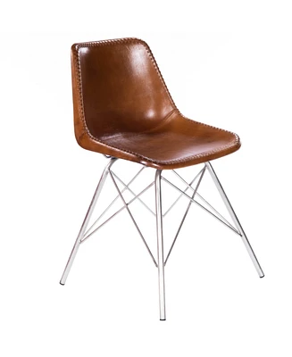 Faux Leather Side Chair for Dining Room or Home Office Seating