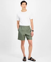 Alfani Men's Linen Pull-On Shorts, Exclusively at Macy's