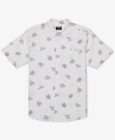 Hurley Men's Oao Stretch Print Short Sleeve Shirt