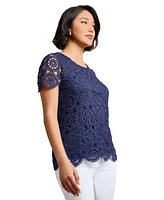 Jones New York Petite Lace T-Shirt