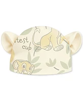 Disney Baby Boys The Lion King Footed Coverall & Hat, 2 Piece Set