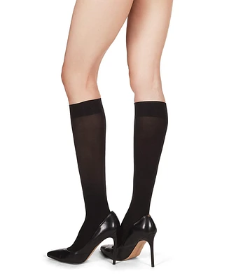 MeMoi Women's Microfiber Opaque 40 Denier Knee Highs Mm-480