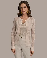 Donna Karan New York Women's Burnout Cardigan