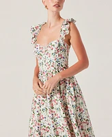 Astr the Label Women's Wedelia Floral Print Sleeveless Midi Dress