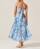 Astr the Label Women's Blythe Pleated Tie-Back Dress