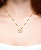 Lali Jewels Diamond Star 18" Pendant Necklace (1/6 ct. t.w.) in 14k Gold