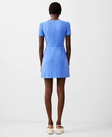 French Connection Women's Whisper Square-Neck Short-Sleeve Dress