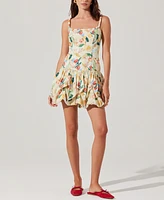 Astr the Label Women's Keyla Bubble-Hem Minidress
