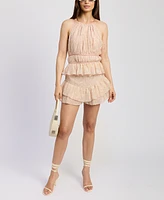 En Saison Women's Geraldine Ruffle-Trim Shorts