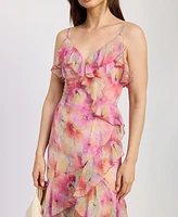En Saison Women's Amari Ruffle-Trim Maxi Dress