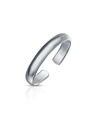 Bling Jewelry Mid Finger Plain Sterling Silver Midi Toe Ring or Pinky Ring