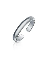 Bling Jewelry Mid Finger Plain Sterling Silver Midi Toe Ring or Pinky Ring
