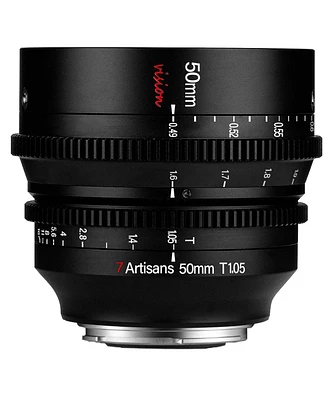 7artisans Photoelectric 50mm T1.05 Vision Cine Lens for Micro Four Thirds, Black