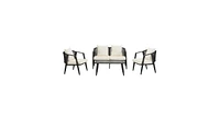 Mondawe Durable and Comfortable Outdoor Seating Set,Suitable for Patios, Lawns, Poolsides