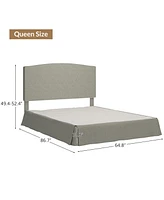 Modern Justus Upholstered Platform Bed-qb