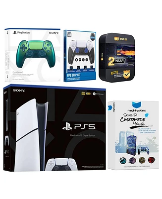 Sony Playstation 5 Slim Digital with Extra Volcanic Red Controller