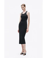 Nocturne Women's Printed Detail Maxi Dress