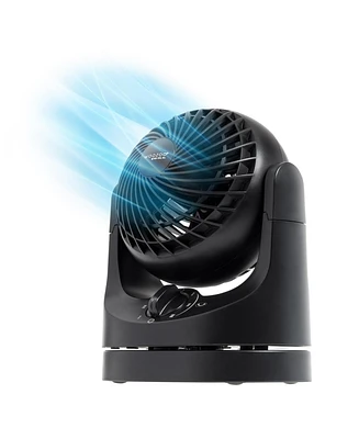 Iris Usa Woozoo Fan, Small Oscillating Desk Fan, Table Air Circulator, 3 Speeds, 32ft Max Air Distance, Mini Fan 8 Inches, 112° Adjustable Tilt,