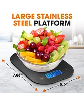 Cheer Collection Kitchen Scale - Red