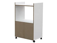 Kings Brand Furniture Ayla 2-Door Kitchen Microwave Cart