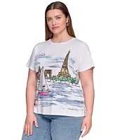 Karl Lagerfeld Paris Plus Painting Tee