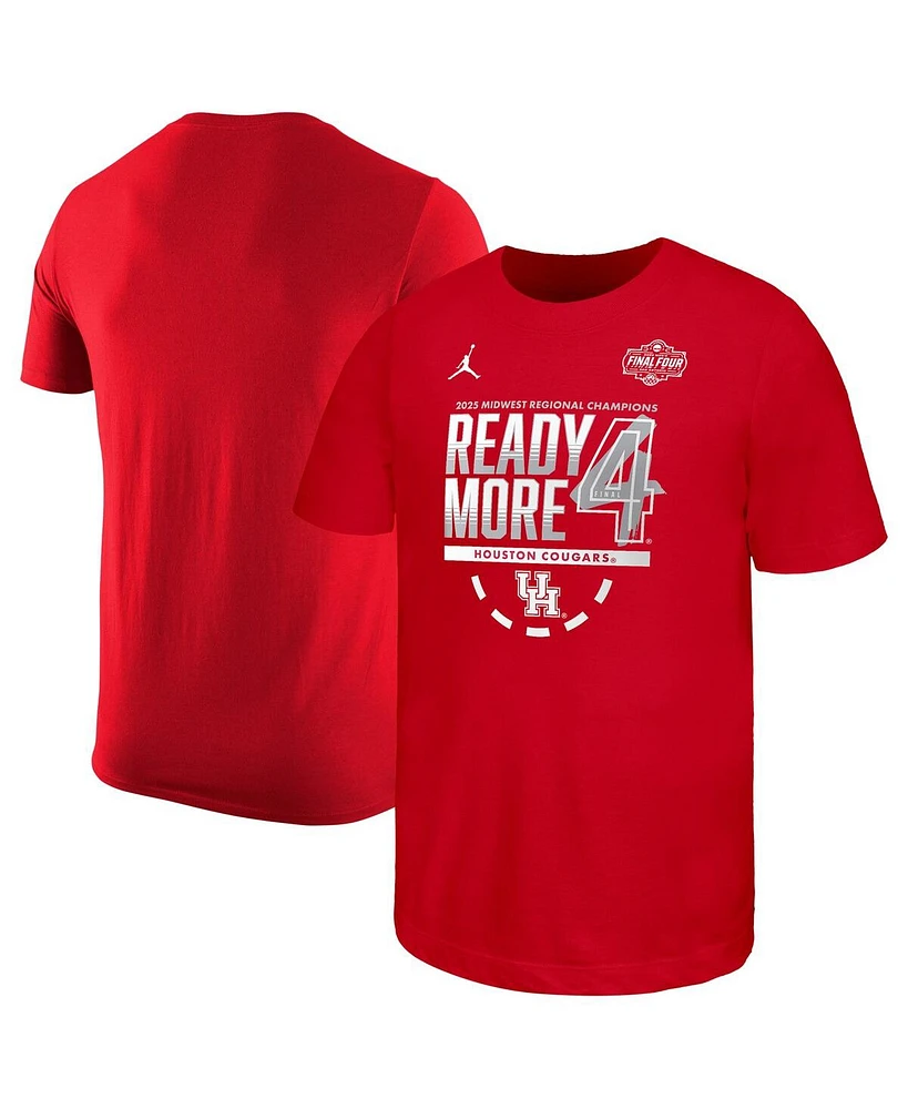 Nike Big Boys and Girls Red Houston Cougars 2025 Ncaa Men's Basketball Tournament March Madness Final Four Locker Room T-Shirt