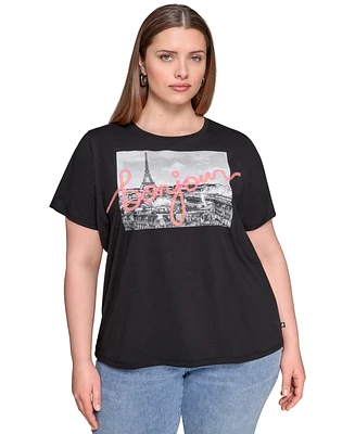 Karl Lagerfeld Paris Plus Bonjour Tee