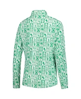 Smith & Quinn Women's Green Arnold Palmer Invitational Geo Print Ava Quarter-Zip Pullover