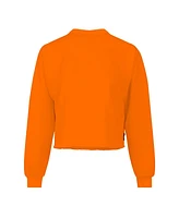 Spirit Jersey Women's Orange Florida Gators Slouchy Cropped Long Sleeve T-Shirt