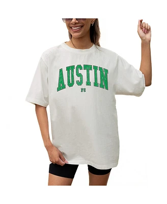 Gameday Couture Women's Cream Austin Fc Goal Line Oversized T-Shirt