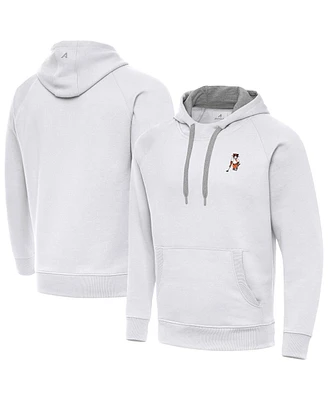 Antigua Men's White Clemson Tigers Golfer Victory Pullover Hoodie