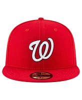 New Era Men's Red Washington Nationals 20th Anniversary 59FIFTY Fitted Hat
