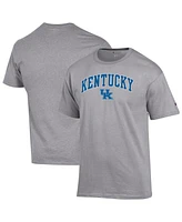 Champion Men's Heather Gray Kentucky Wildcats Arch Over Logo T-Shirt