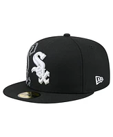 New Era Men's Black Chicago White Sox Yarn Stitch 59FIFTY Fitted Hat