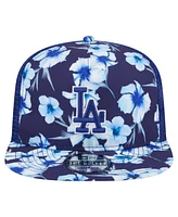 New Era Men's Royal Los Angeles Dodgers Adventure Pattern Golfer Trucker Snapback Hat