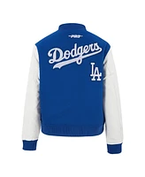 Pro Standard Women's Royal Los Angeles Dodgers Game Day Classics Wool Full-Zip Varsity Jacket