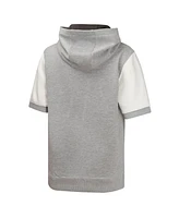 Outerstuff Big Boys and Girls Heather Gray San Diego Padres Line Up Short Sleeve Pullover Hoodie
