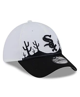 New Era Men's White/Black Chicago White Sox 2025 Spring Training Landscape 39THIRTY Flex Hat