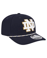 New Era Men's Navy Notre Dame Fighting Irish Game Day Multi-Rope 9SEVENTY Stretch-Snap Hat