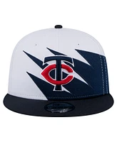 New Era Men's Navy/White Minnesota Twins Jagged 9FIFTY Snapback Hat