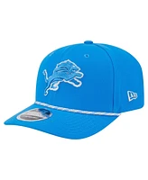 New Era Men's Blue Detroit Lions Gameday Multi Rope 9SEVENTY Stretch-Snap Hat