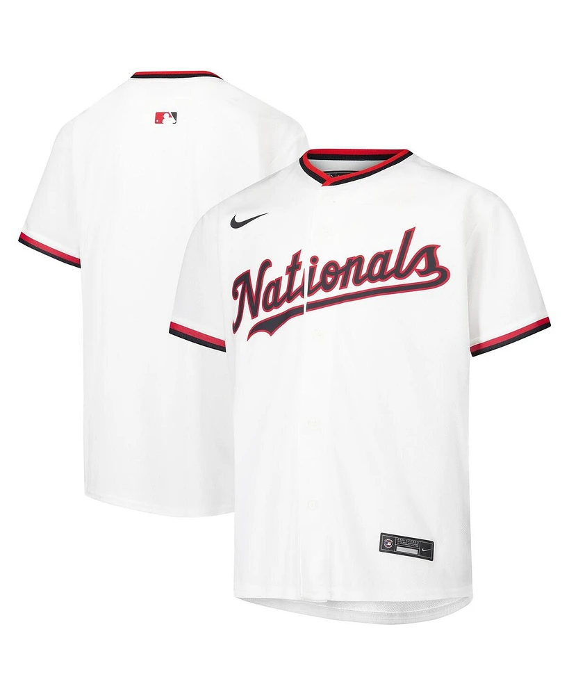Nike Big Boys and Girls White Washington Nationals Home Game Jersey