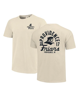 Image One Men's Cream Providence Friars Comfort Colors Mascot Overlay T-Shirt
