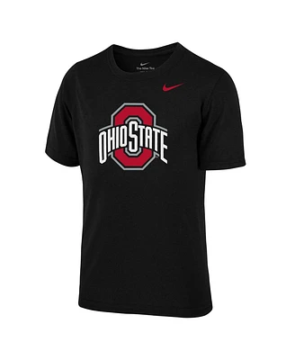 Nike Big Boys and Girls Black Ohio State Buckeyes Legend T-Shirt